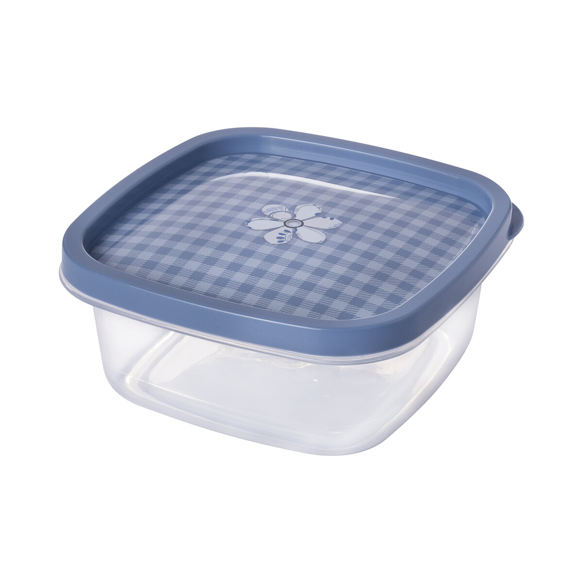 Pote Plástico Varios Diseños 580 ml - Flor Azul 