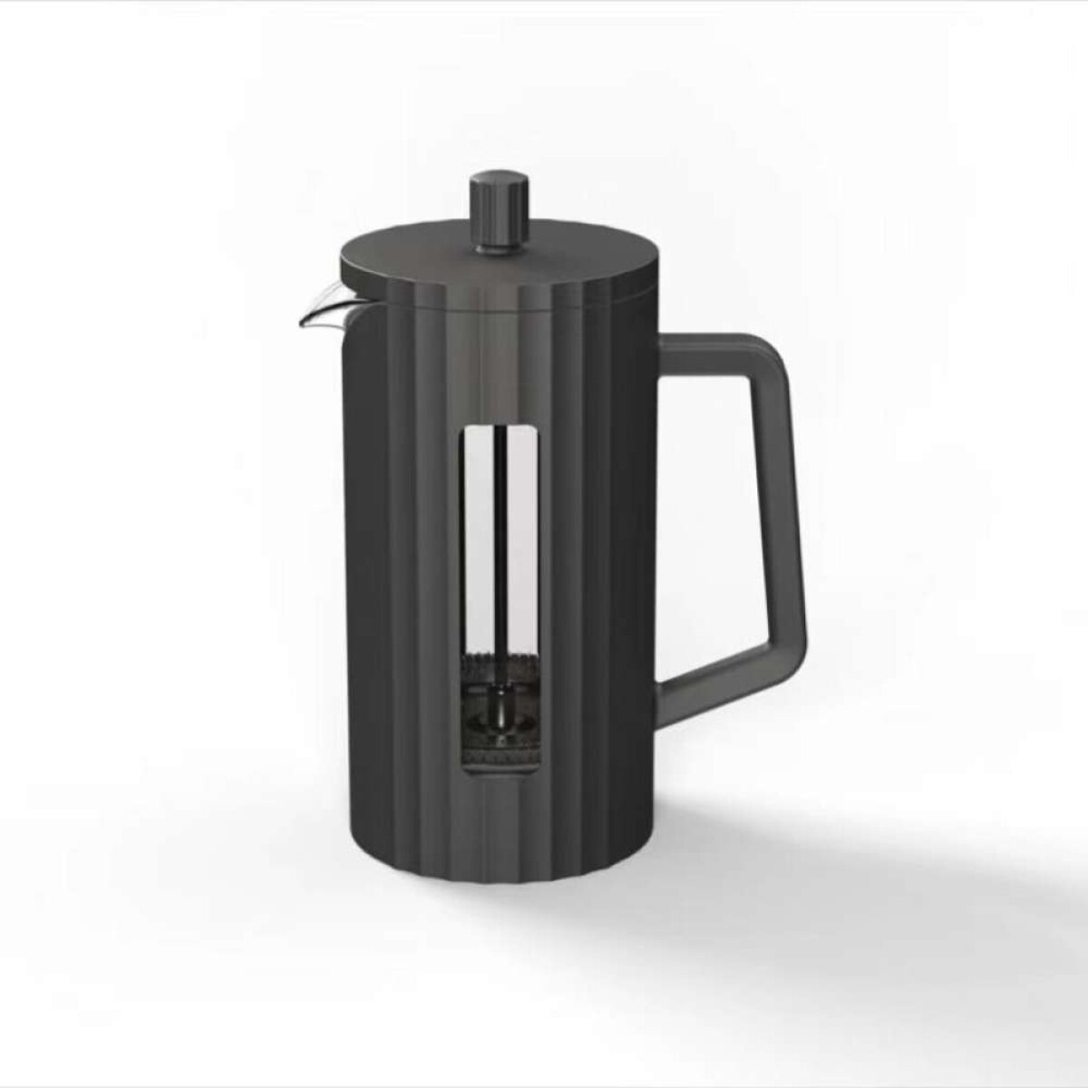 CAFETERA/TETERA FRENCH 350ML BOROSILICATO/PP - NEGRO CATANIA 