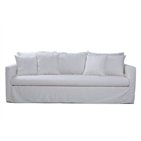 Sofá Nuv con Funda - Tela Rústica - 3 cuerpos AN5190 (Crudo)