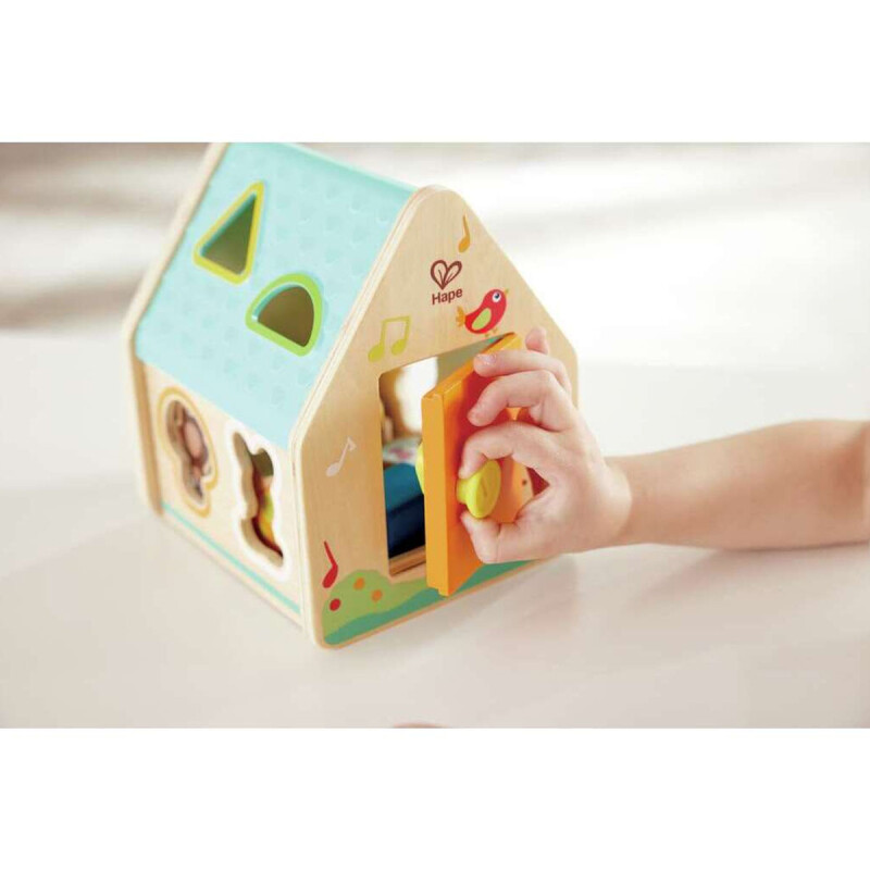 Casita de encastre Clasificador de Formas en la Casa de Criaturas Hape Casita de encastre Clasificador de Formas en la Casa de Criaturas Hape