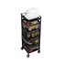 Carrito Carro Organizador con Ruedas y 4 Estantes Multiuso cocina baño Imback Color Negro Carrito Carro Organizador con Ruedas y 4 Estantes Multiuso cocina baño Imback Color Negro