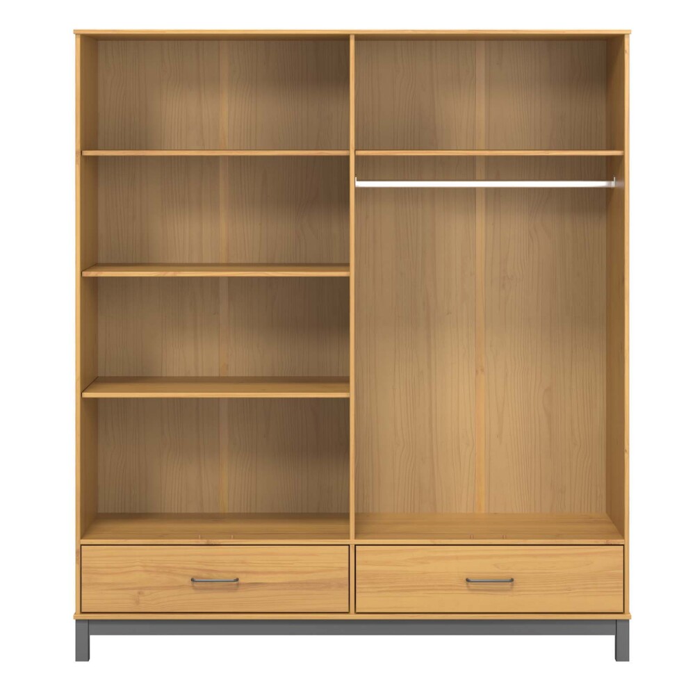 PLACARD 4 PUERTAS MADERA NATURAL-BEIGE CAPRI