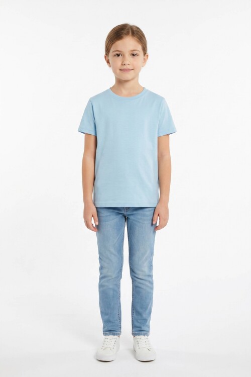 Remera cuello redondo ICONIC 150 CELESTE