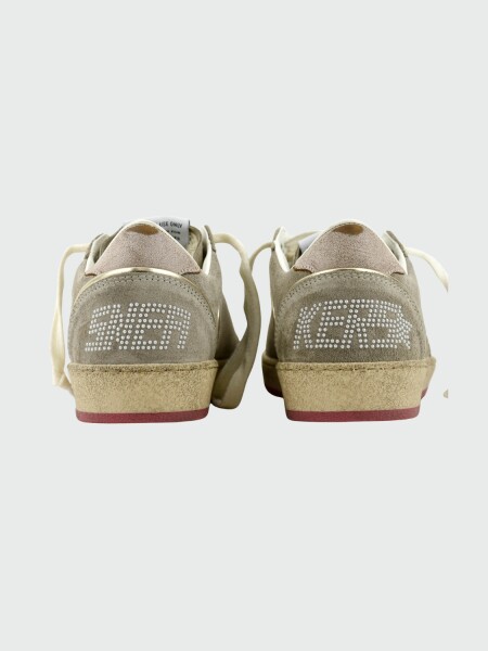 Golden Goose - BallStar Taupe Pearls Alta Automática