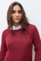 Sweater cinta escote bote bordo