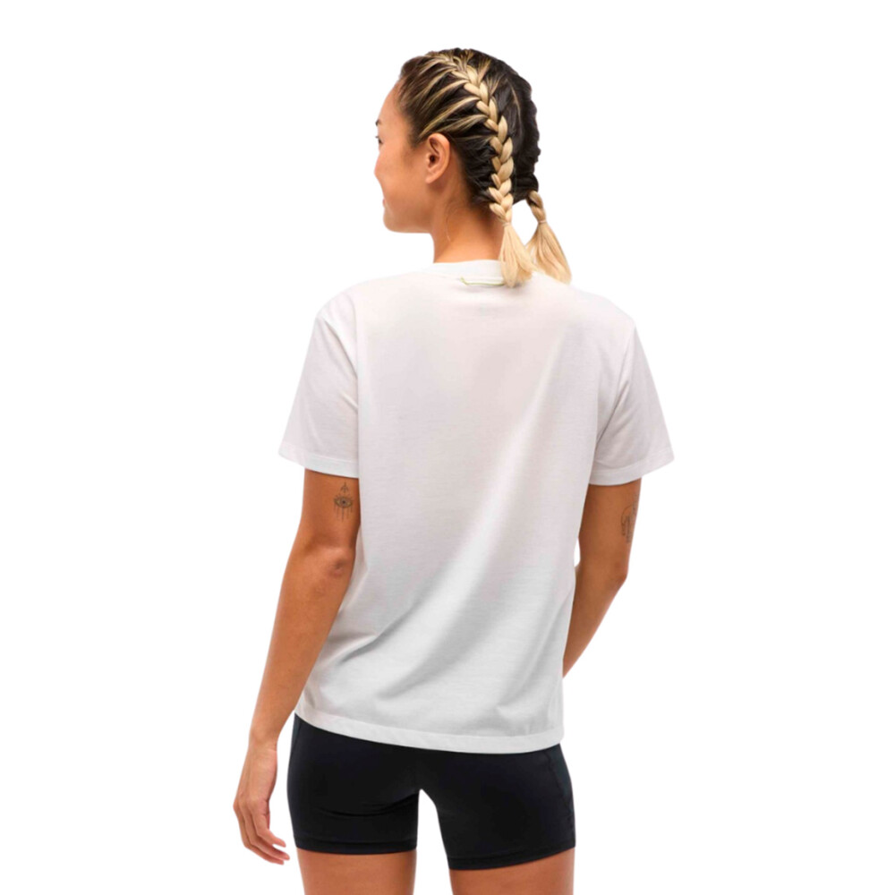 Hoka Glidetech Remera para mujer - Blanco Blanco