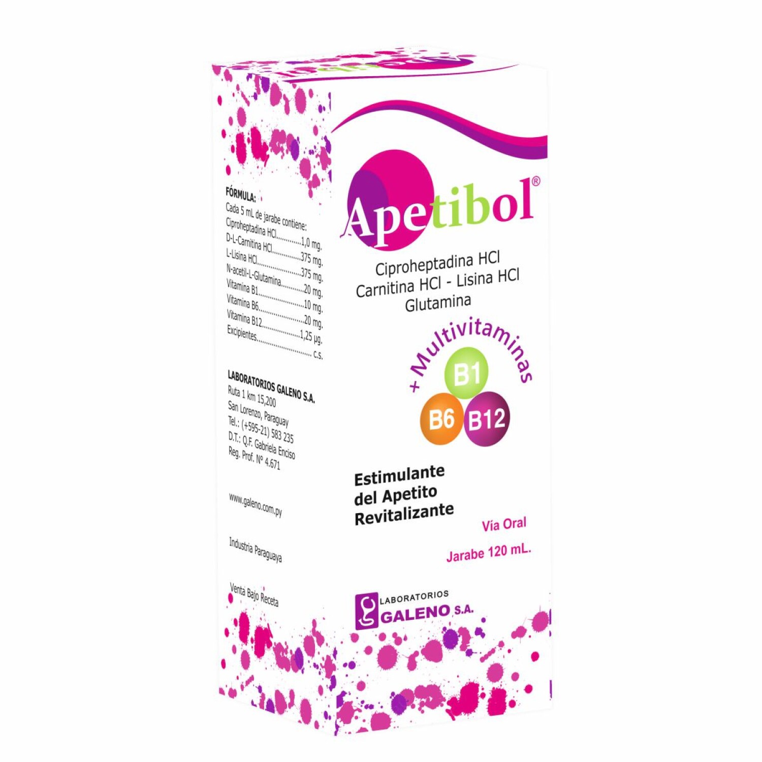 APETIBOL JARABE FRASCO X 120 ML. — Farmacenter