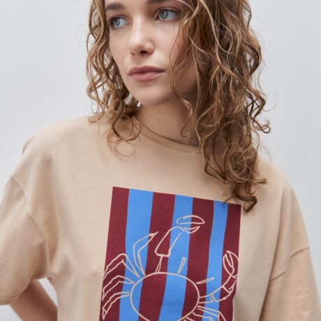 REMERA CRABY Beige