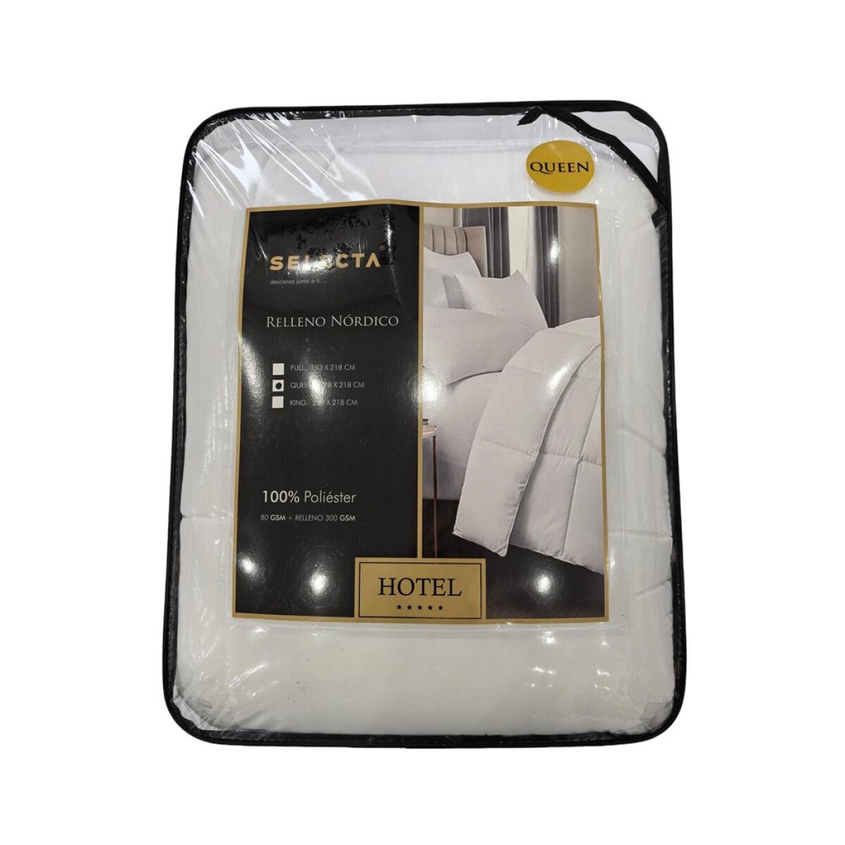 RELLENO NÓRDICO 300GSM FULL 193X218CM BLANCO 