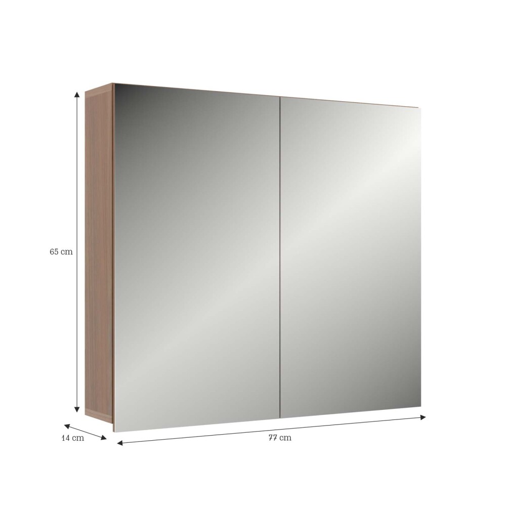 ESPEJO BOTIQUIN MDF MARRON DENVER