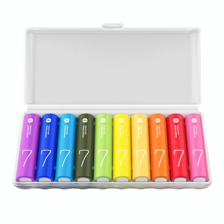 Pilas XIAOMI AAA Rainbow Batteries 10 Unidades Pilas XIAOMI AAA Rainbow Batteries 10 Unidades