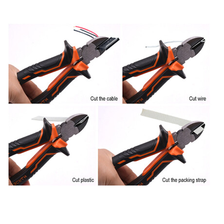 ALICATE CORTE DIAGONAL 8 MANGO ANTIDESLIZANTE HARDEN ++ N/a