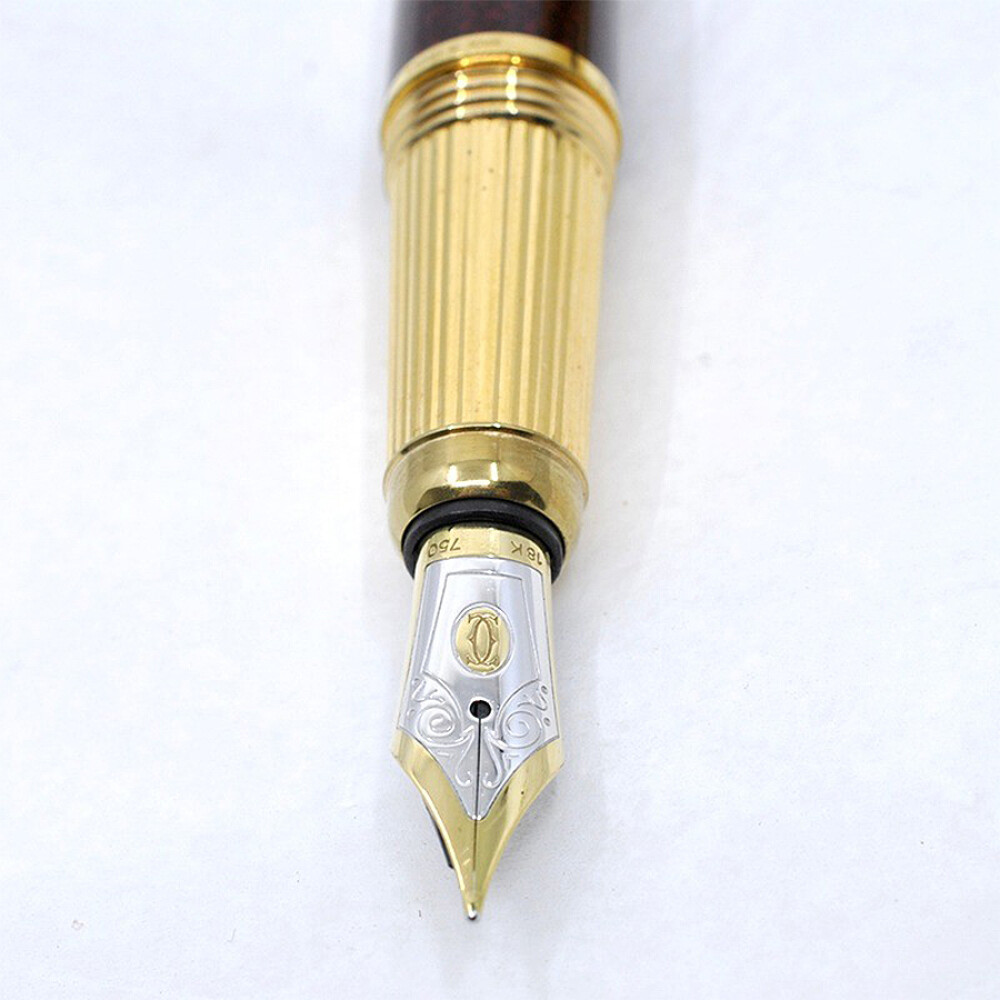Cartier Louis Cartier Dandy. Pluma A Fuente. Cuerpo Rojo Y Negro Cartier Louis Cartier Dandy. Pluma A Fuente. Cuerpo Rojo Y Negro
