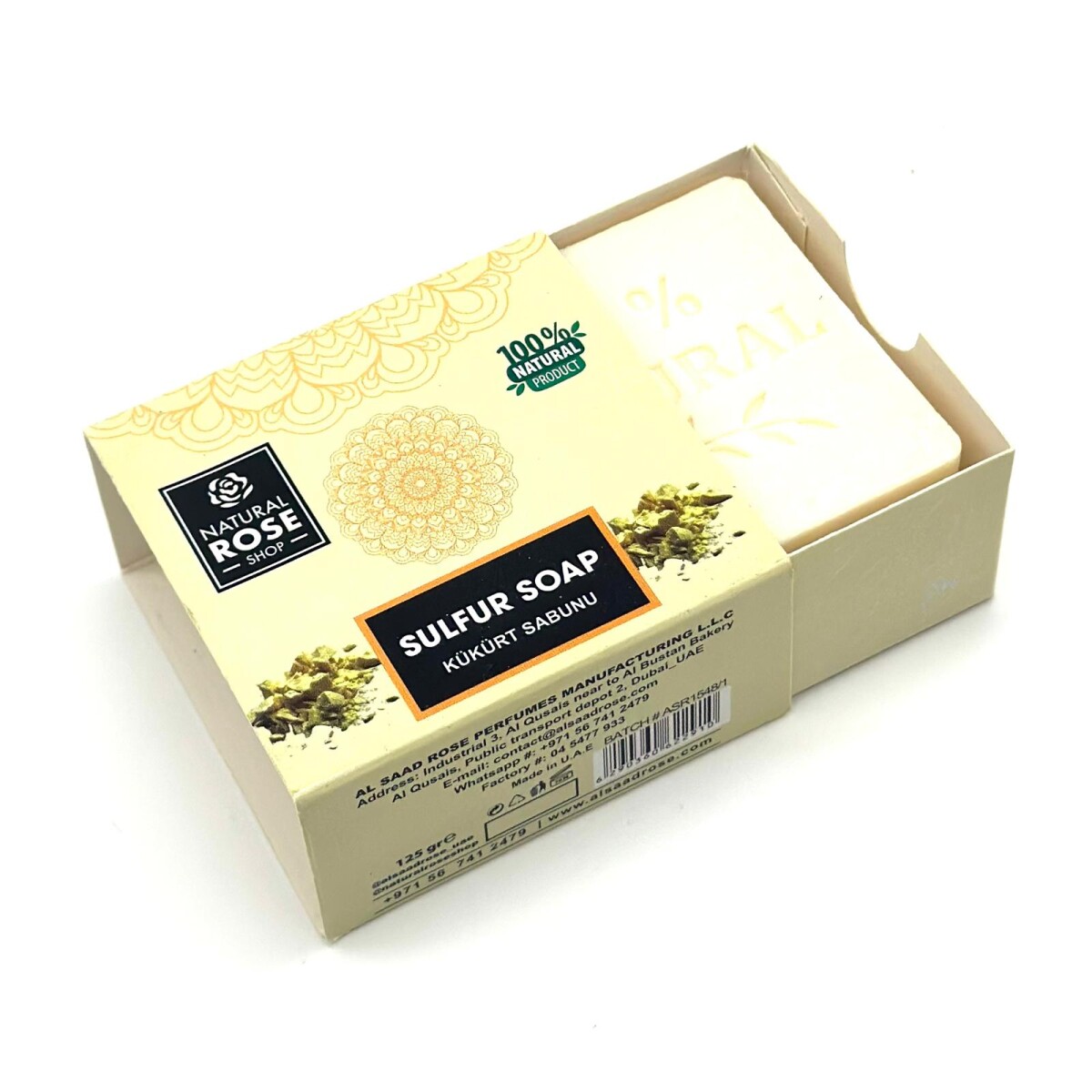 Jabón orgánico en caja - Azufre 