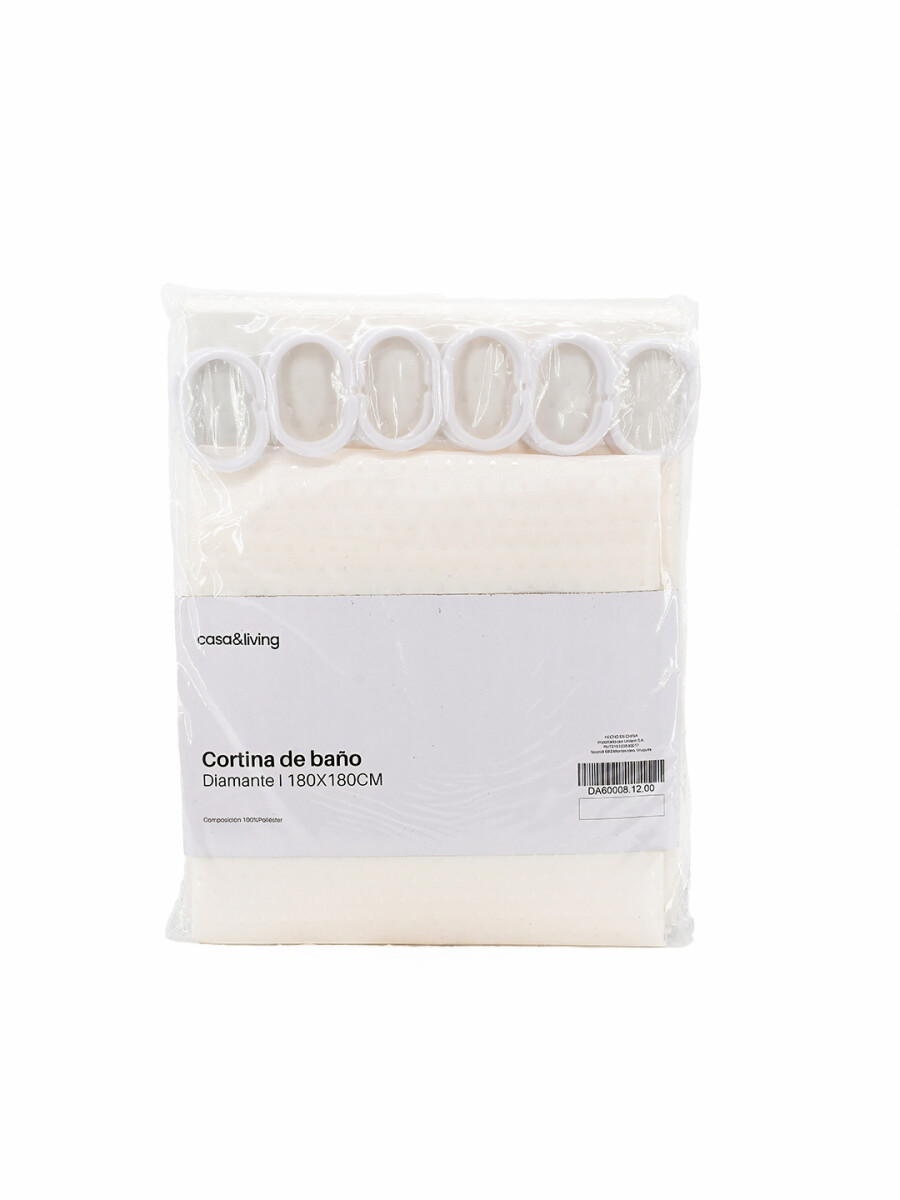 CORTINA POLIESTER DIAMANTE - BEIGE 