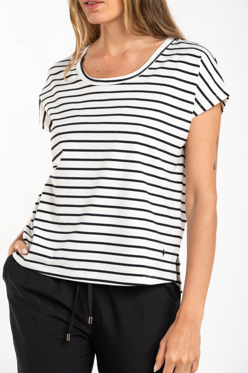 Remera Algodón A Rayas Nacar