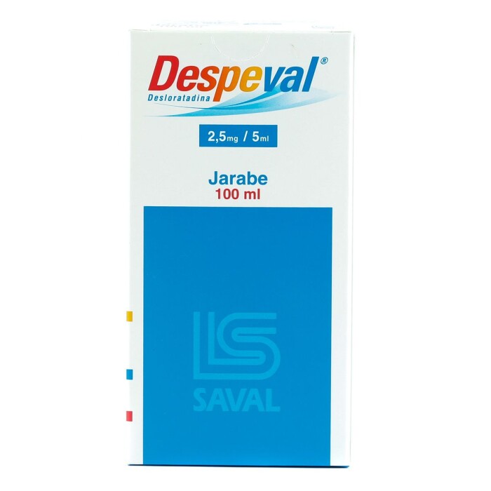 DESPEVAL 2,5 MG. JARABE X 100 ML. única