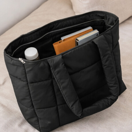 Bolso Tote Bag Puffer Negro
