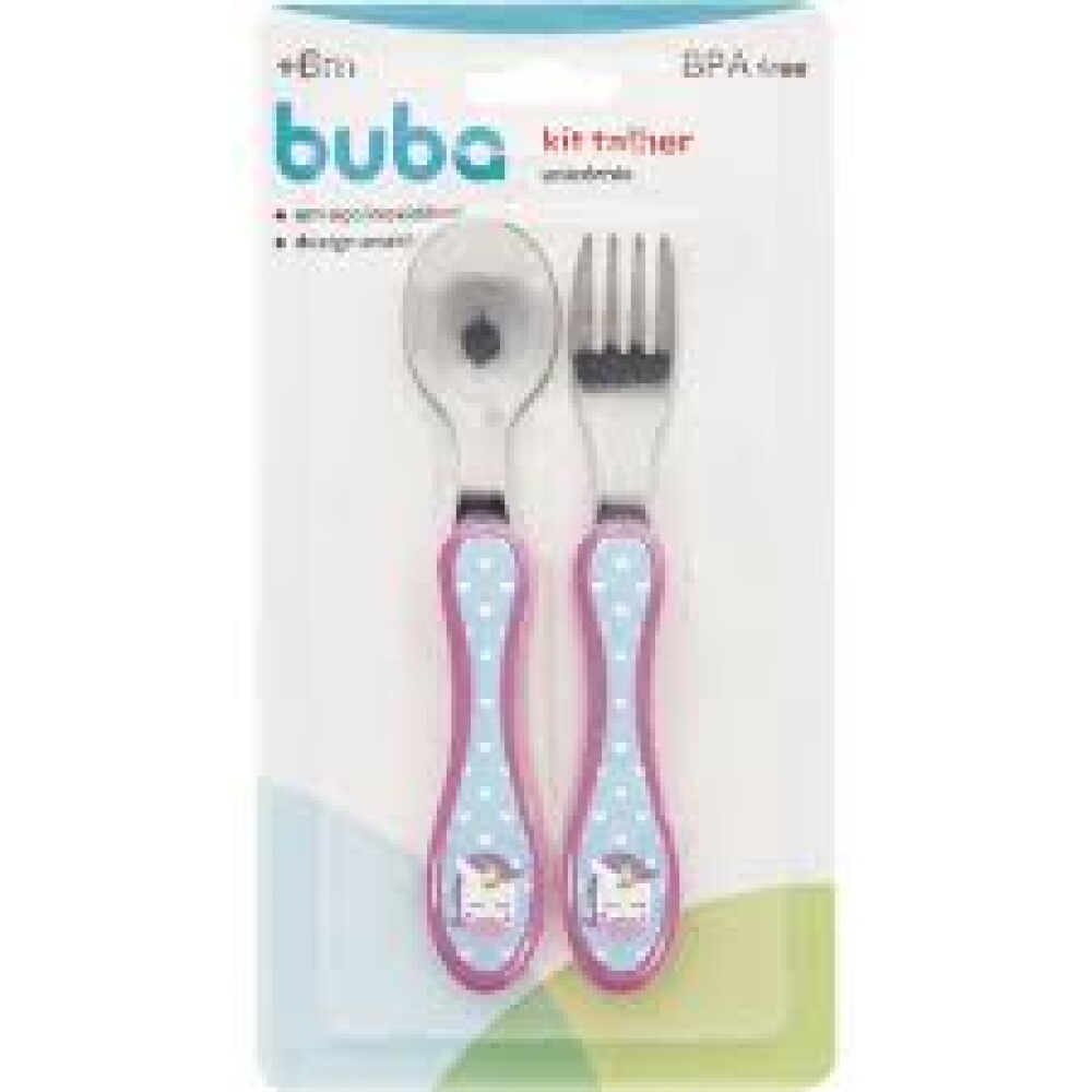 Set cubiertos metal BUBA unicornio