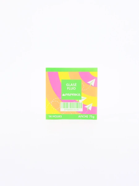 PAPEL GLACE FLUO MULTICOLOR