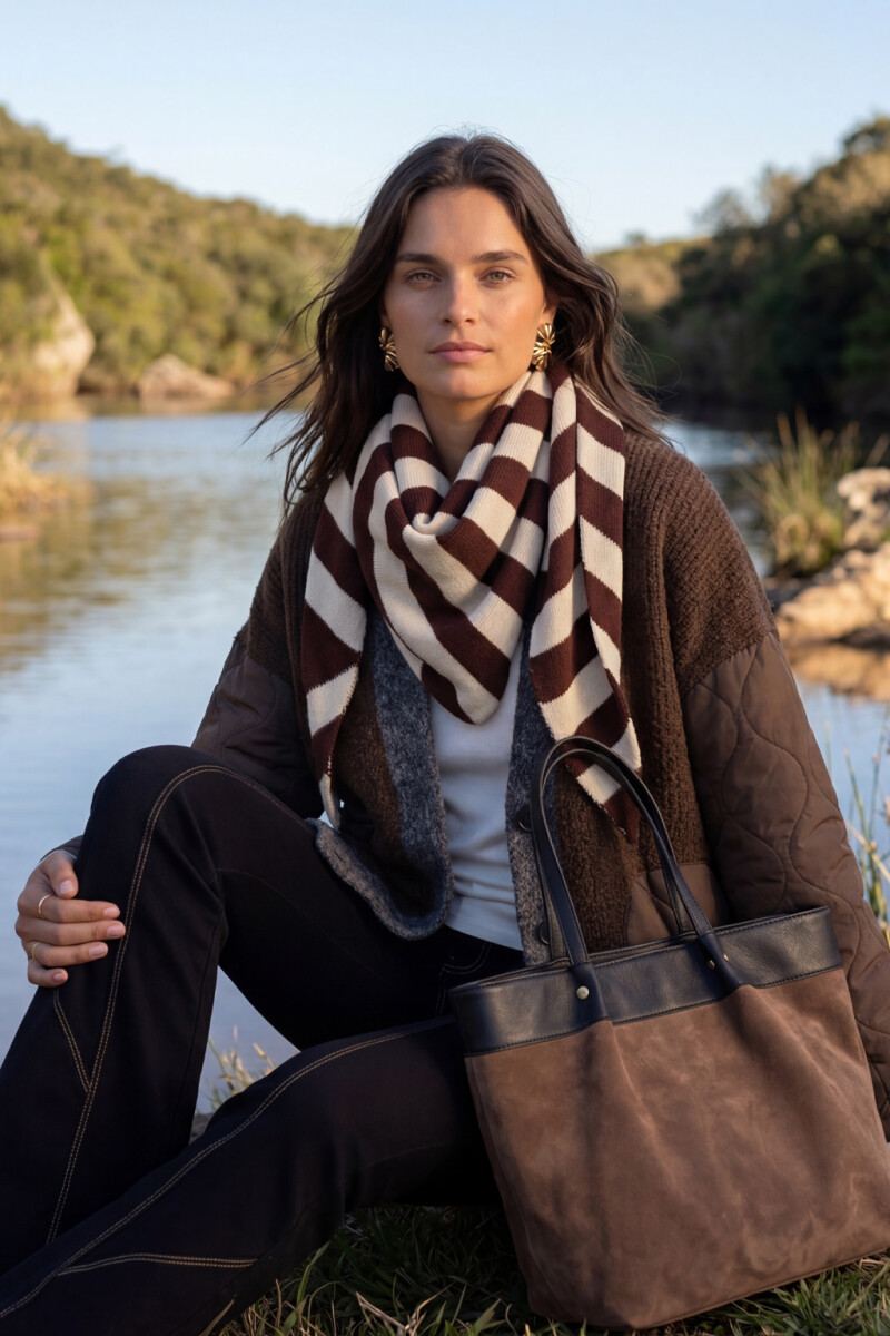 Bufanda Ines - Bordó 