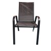 Silla Arye Paysandu beige de aluminio ligero Negro