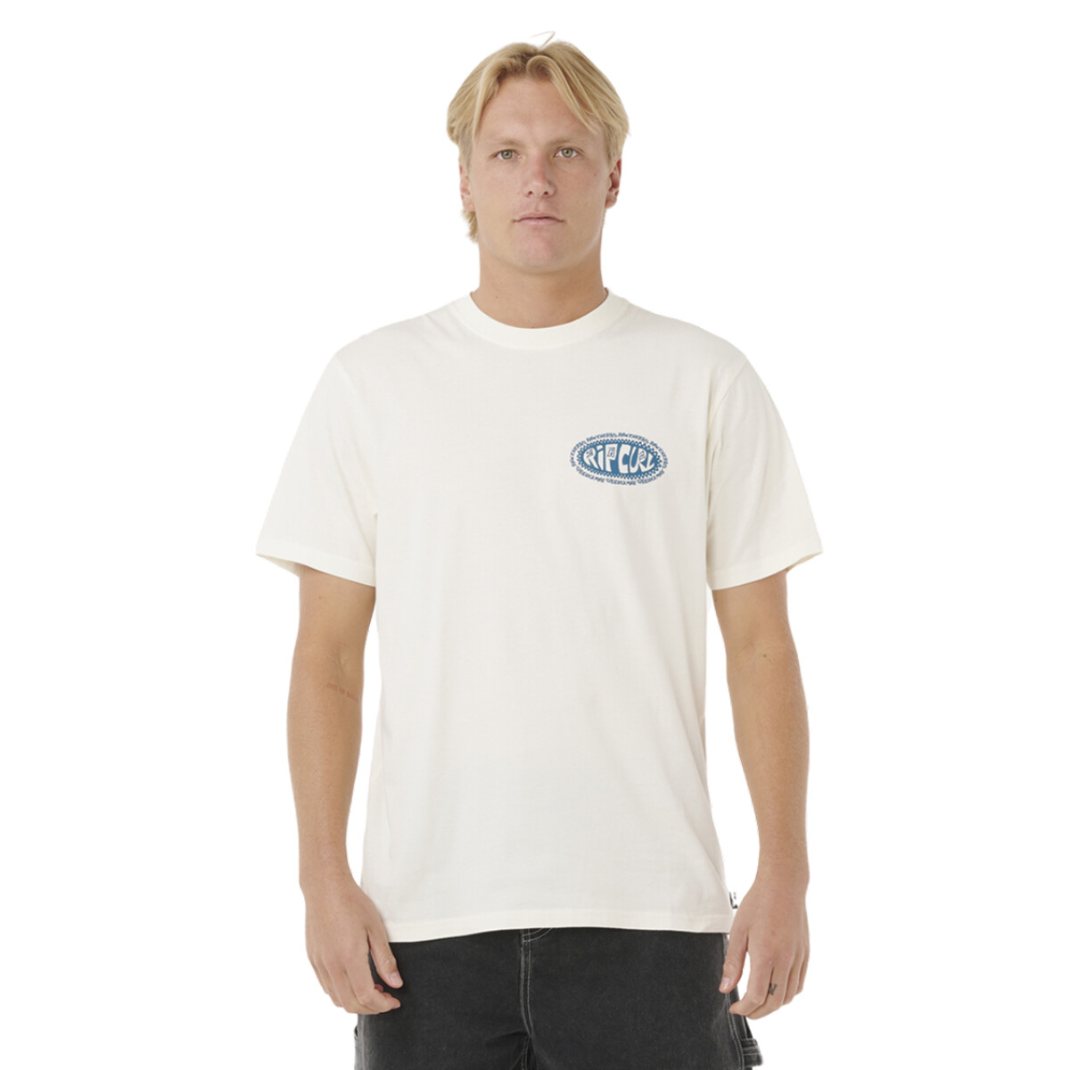 Remera Rip Curl Raw Energy De Oval Tee - Blanco 