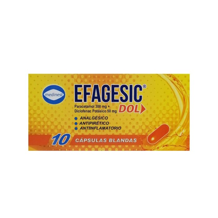 EFAGESIC DOL CJ X 10 CÁPS. BLANDAS única