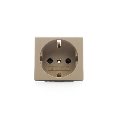 Módulo tomacorriente schuko 16A 250V beige Sica SK3032