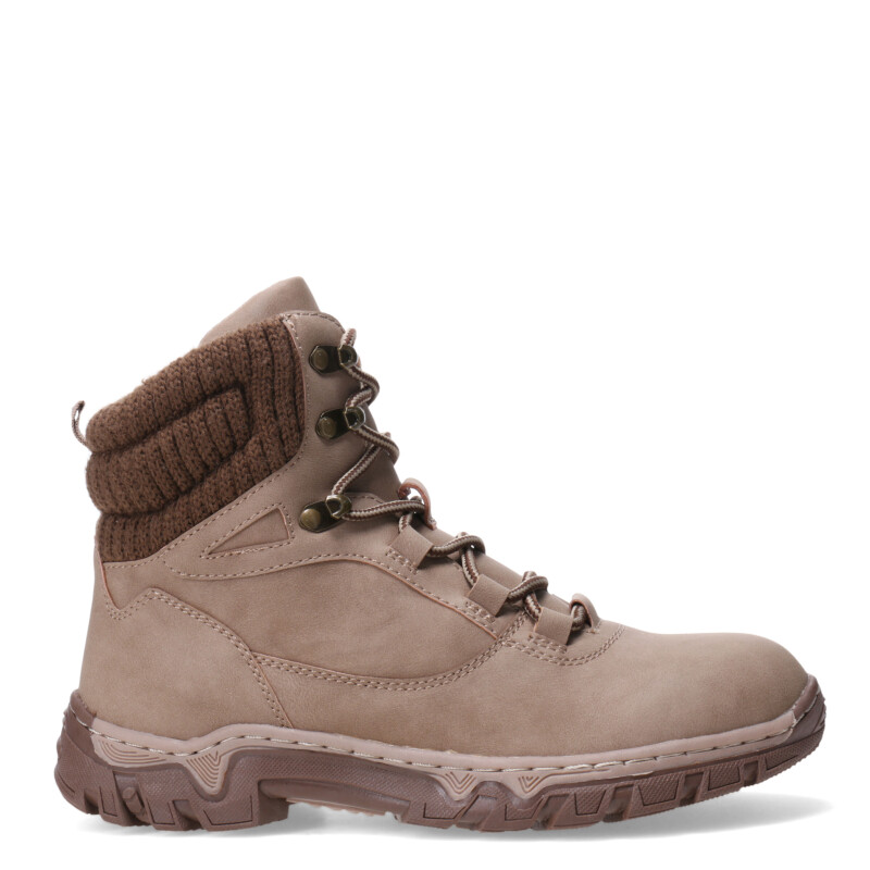 Bota de Mujer Miss Carol MOUNTY acordonada Beige