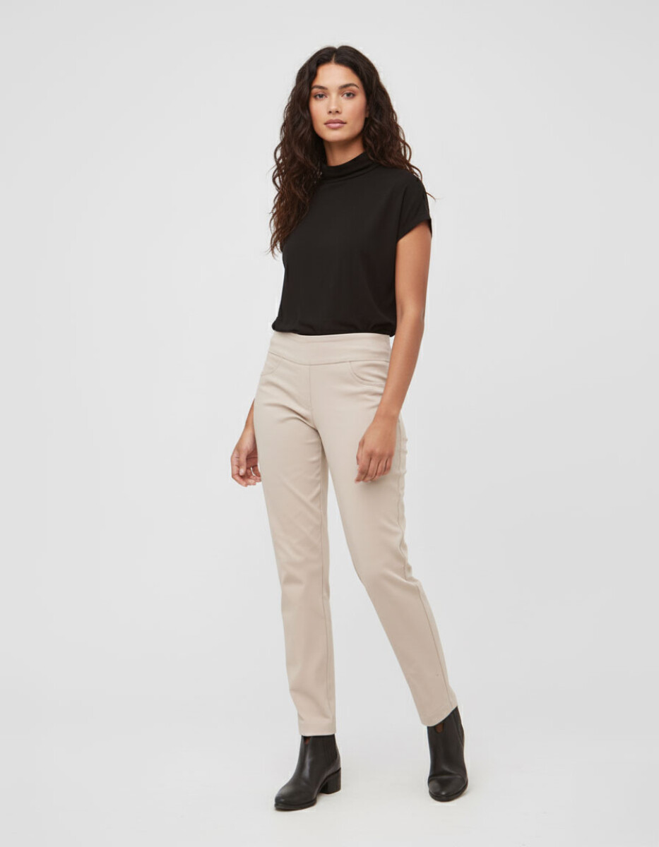 Pantalon Pull On - Beige 
