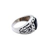 Anillo Labrado-Plata 925-Piedra Onix-AN3340 conpiedra