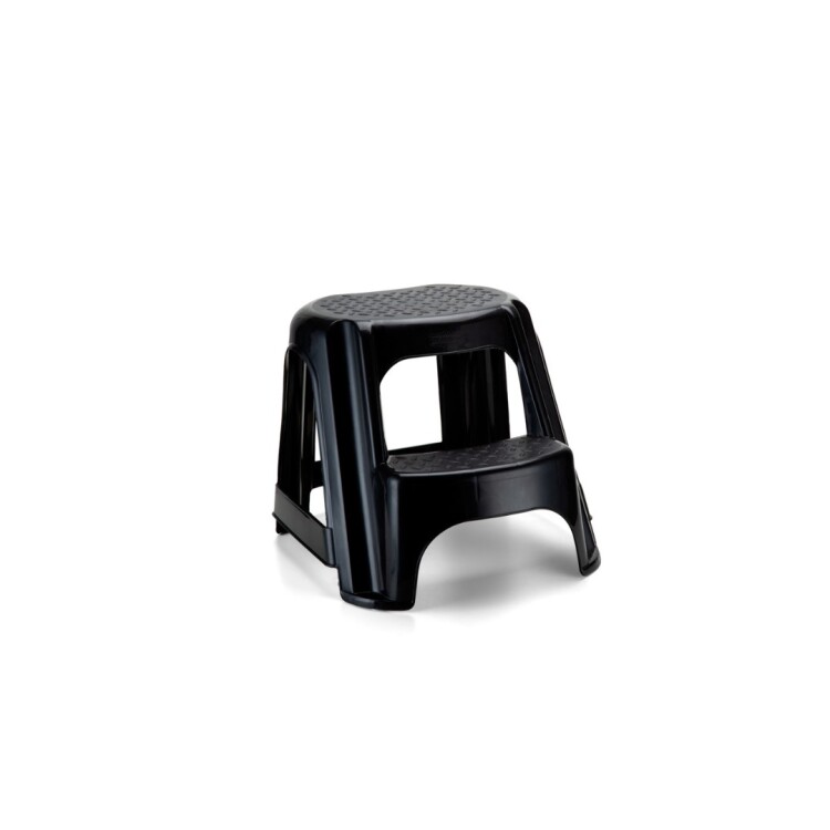 BANQUETA 2 ESCALONES NEGRO