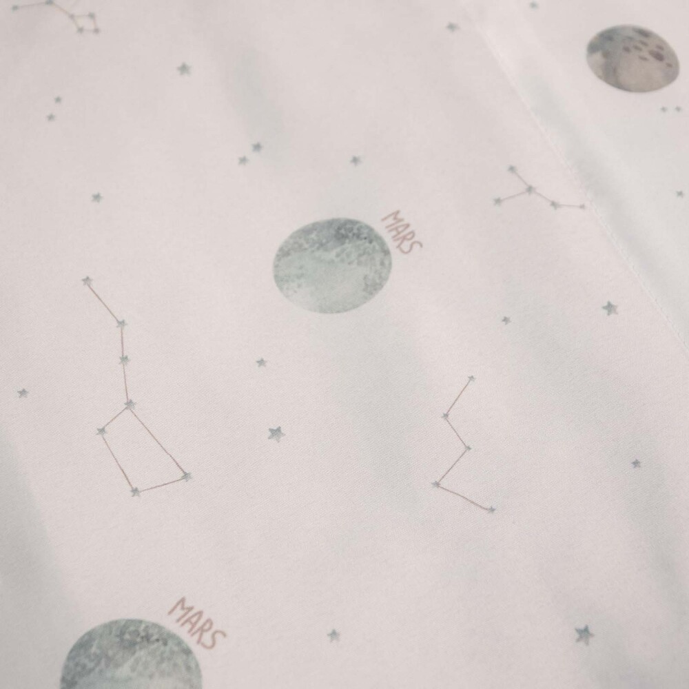 JGO SÁBANAS FIBRA SUAVE PLANETAS POLIESTER VERDE VERDE, 1P