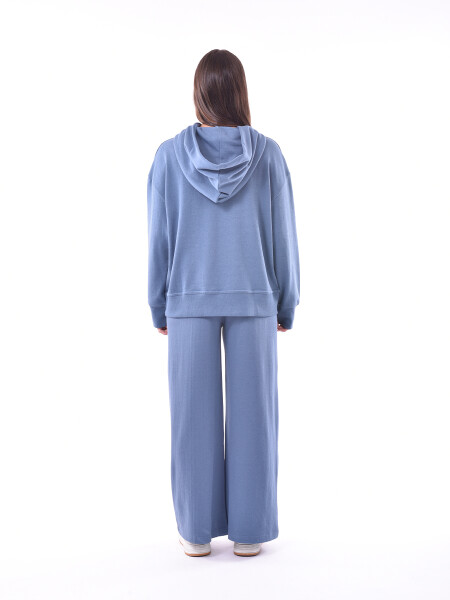 HOODIE DELFINO AZUL PIEDRA