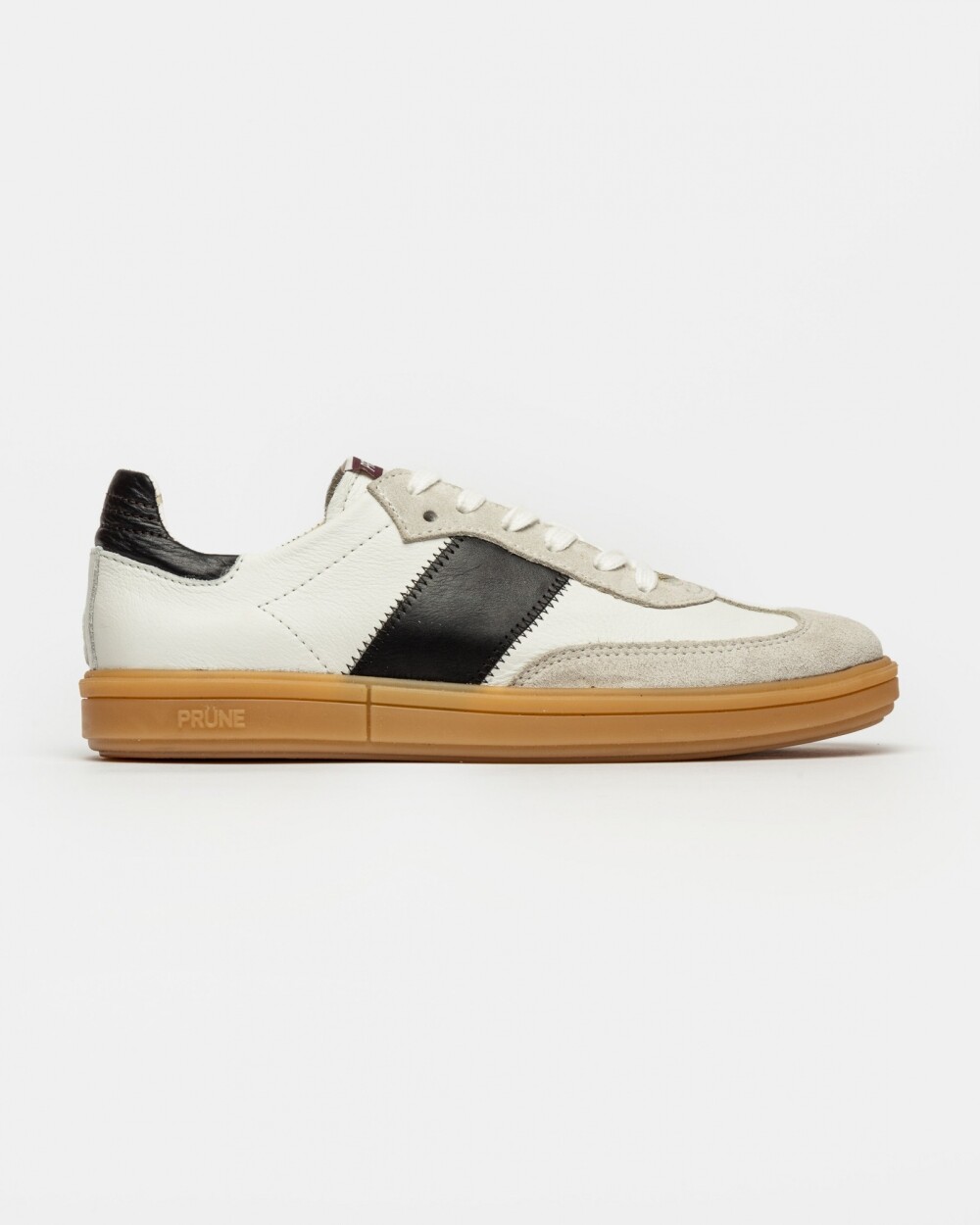 Sneaker Nil en cuero liso Blanco