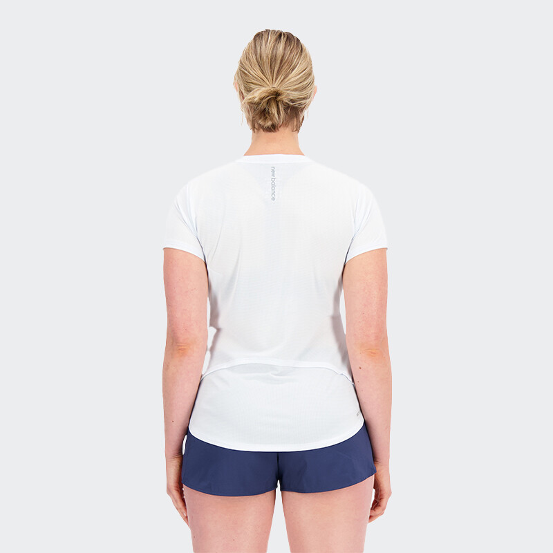 Remera New Balance Graphic Accelerate Short Sleeve Top Azul