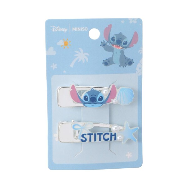 Clips de pelo Stitch 2pcs diseño 1