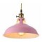 Lampara Colgante De Techo Metal Nordica Blanco Negro Luz Rosa