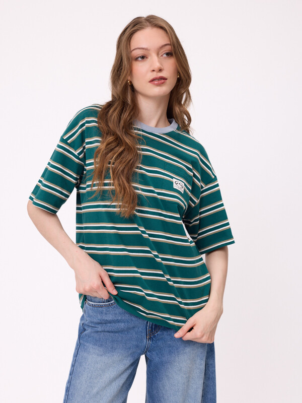 T-SHIRT KELVIN RUSTY Verde