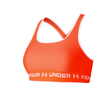 TOP MUJER UNDER ARMOUR CROSSBACK MID BRA Orange