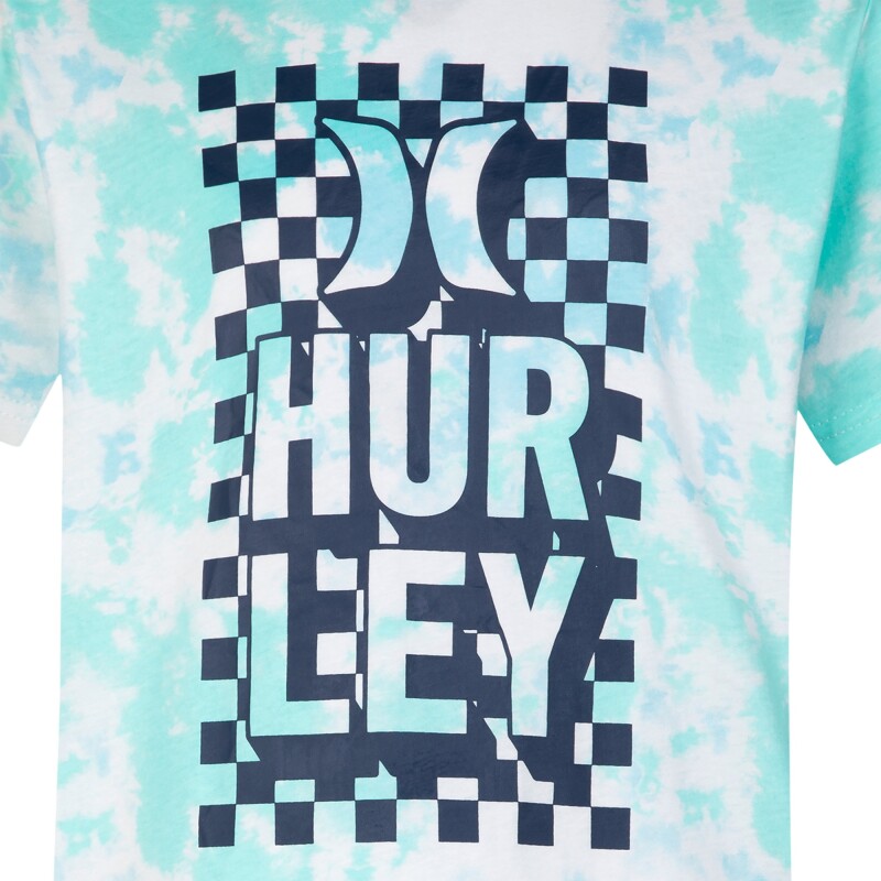 Remera Tiedye Logo de Niños Blanco