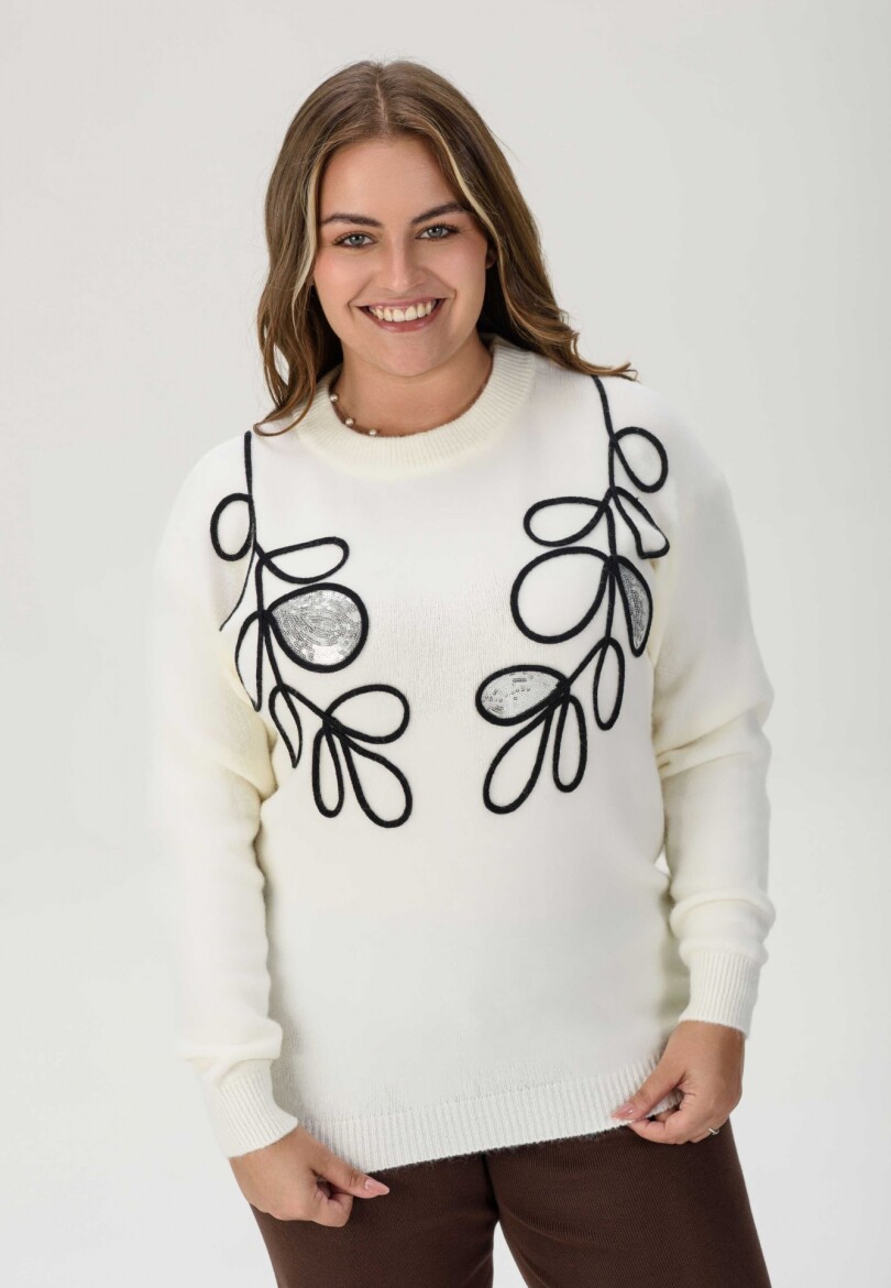Sweater Pulso Blanco
