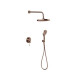 Griferia Ducha Embutir En Bronce Cepillado - Serie Signature
