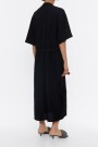 VESTIDO LARGO CAMISERO Negro
