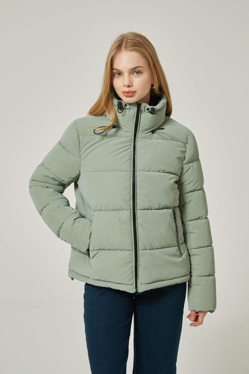 Campera Seris - Verde Grisaceo 