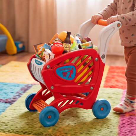 Set Carrito Compras 64 Pcs Supermercado Juguete Set Carrito Compras 64 Pcs Supermercado Juguete