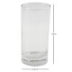 Set x6 Vasos de vidrio 310ML TRANSPARENTE