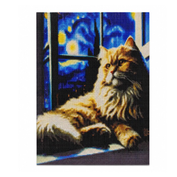 Kit de Pintura Diamante 5D Gatitos 40 x 30 cm DISEÑO 1