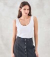 Musculosa Algodon Peinado Blanco